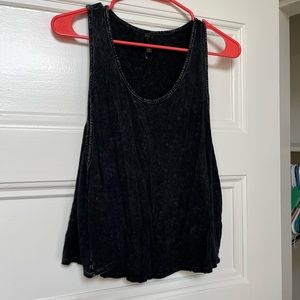 Black tank top